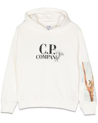 C.P. Company - Graphic Logo Hoodie - Lyst