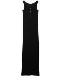 Ami Paris - Long Dress With Buttons - Lyst