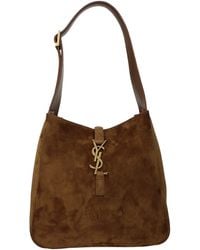 Saint Laurent - Le 5A7 Suede Shoulder Bag/Caramel - Lyst