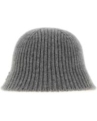 Miu Miu - Wool Blend Bucket Hat - Lyst