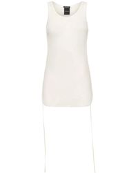 Ann Demeulemeester - Mara Wrinkled Cropped Tank Top - Lyst