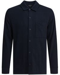 Vince - Cotton Suede Overshirt Jacket - Lyst