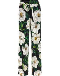 Dolce & Gabbana - Hose Mit Blumenmuster - Lyst