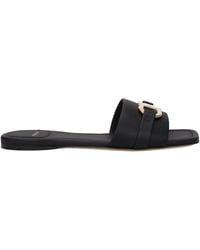 Ferragamo - Leah Leather Flip Flops And Clogs - Lyst