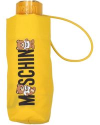 Moschino - Supermini Paraplu Dames Polyester Geel - Lyst