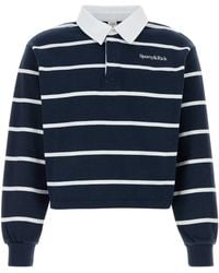 Sporty & Rich - Embroidered Cotton Polo Shirt - Lyst