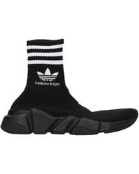 Balenciaga - Sneakers Adidas Speed Donna Tessuto Nero/Bianco - Lyst