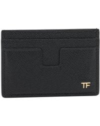 Tom Ford - Kartenetui aus klein genarbtem Leder - Lyst