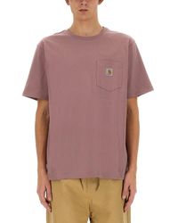 Carhartt - T Shirt With Pocket - Lyst