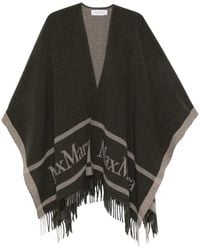 Max Mara - Fringed Poncho - Lyst