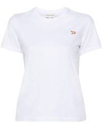 Maison Kitsuné - T-Shirt Mit Fuchs-Motiv - Lyst