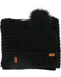 Barbour - "Saltburn" Mützen- und Schal-Set - Lyst