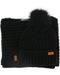 Barbour - Saltburn Beanie + Scarf Set - Lyst