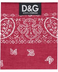 Dolce & Gabbana - Dolce&Gabbana Paisley Print Square Scarf - Lyst