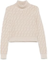 Fendi - Ff Wool And C Mere Sweater - Lyst