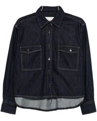 Closed - Camicia Di Jeans Dalla Vestibilità Squadrata Chiusa - Lyst