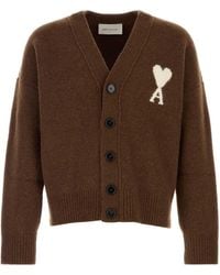 Ami Paris - V Neck Cardigan - Lyst