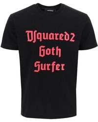 DSquared² - Goth Surfer Print T -Shirt schwarz - Lyst
