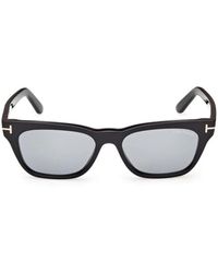 Tom Ford - Zonnebril Ft1362 05 A Penn Zwart/rookgrijs Unisex - Lyst