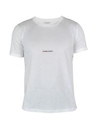 Saint Laurent - Boyfriend T-Shirt With Logo - Lyst