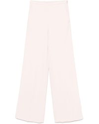 forte_forte - Stretch Cady Crepe Wide Leg Pants Clothing - Lyst