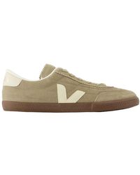 Veja - Panenka Sneakers Leer Kaki - Lyst