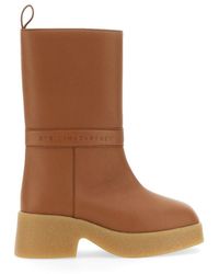 Stella McCartney - Skyla Faux Leather Boot With 5 Cm Heel For - Lyst
