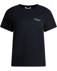 Givenchy - "getailleerd" T-shirt Met Ronde Hals - Lyst