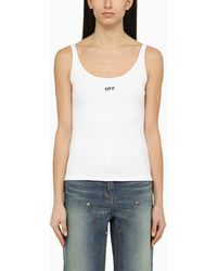 Off-White c/o Virgil Abloh - Off- Tank Top With Logo - Lyst