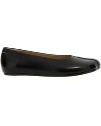 MM6 by Maison Martin Margiela - Leather Ballet Flats - Lyst
