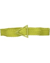 Bottega Veneta - Cinture Uomo Gomma Verde/Kiwi - Lyst