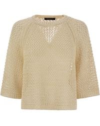 Fabiana Filippi - Oversized ¾-Sleeved Cape Sweater - Lyst
