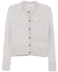 Maison Kitsuné - Baby Fox Lambswool Fitted Cardigan - Lyst