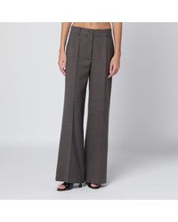 P.A.R.O.S.H. - Chestnut-Coloured Wool Blend Trousers - Lyst