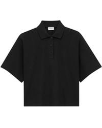Saint Laurent - Oversized Cotton Polo Shirt - Lyst