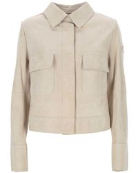 Peuterey - Leren Jack Met Zak - Lyst