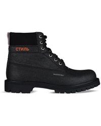 Heron Preston - Lace-Up Worker Ankle Boots - Lyst