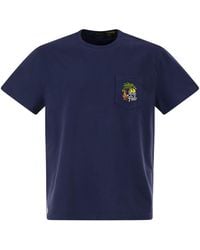 Polo Ralph Lauren - Cotton T Shirt With Tropical Embroidered Graphic - Lyst