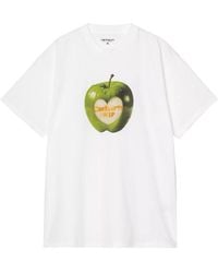Carhartt - Carhartt Wip Katoenen T-shirt Met Hoofdlogo - Lyst