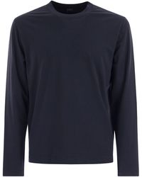 Fedeli - Extreme Crew Neck T Shirt With Long Sleeves - Lyst