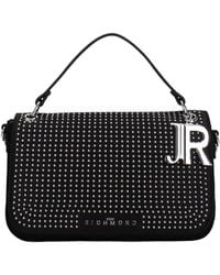 John Richmond - Borse A Mano Donna Tessuto Nero - Lyst