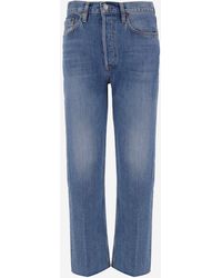 RE/DONE - Vaqueros de mezclilla de algodón re/hechos - Lyst
