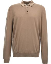 Zanone - Virgin Wool Polo Shirt - Lyst