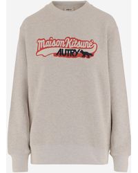 Autry - X Maison Kitsune Cotton Sweatshirt - Lyst