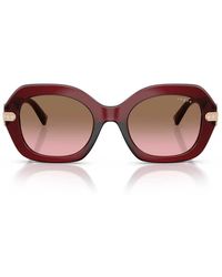Vogue - Sonnenbrille Vo5706 Sb 328614 Bordeaux Transparent/Rosa Farbverlauf Braun Damen - Lyst
