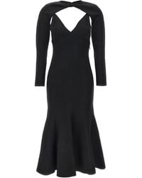 Roland Mouret - Stretch Knit Midi Dress - Lyst