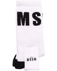 MSGM - Socks Bianco - Lyst
