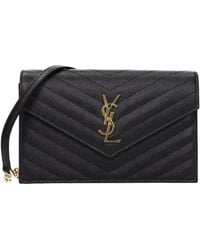 Saint Laurent - Cassandre Crossbody Bag Leather - Lyst