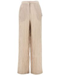 Emporio Armani - Crepe Trousers - Lyst
