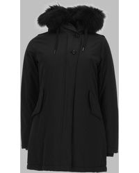 Canadian - Hooded Parka Coat With Faux Fur Trim - Lyst